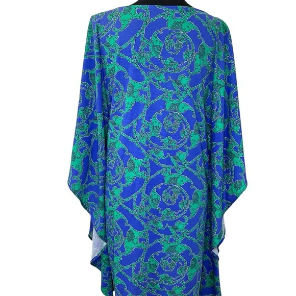Lilly Pulitzer Stefani Tunic Dress - Blue & Green‎ Print - Size S NWOT - Picture 2 of 5